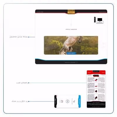 برچسب پوششی ماهوت مدل Horse-2 مناسب برای تبلت اپل iPad Air 2013 A1476