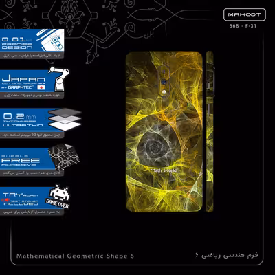 برچسب پوششی ماهوت مدل Mathematical Geometric Shape 6-FullSkin مناسب برای گوشی موبایل وان پلاس 7