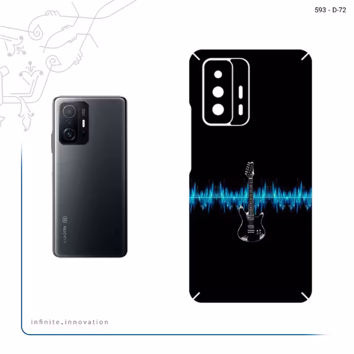 برچسب پوششی ماهوت مدل Electric Guitar مناسب برای گوشی موبایل شیائومی 11T 5G