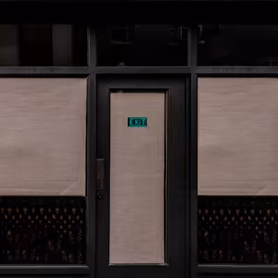 چراغ دیواری نئون دیزاین طرح Exit-BL_TBL