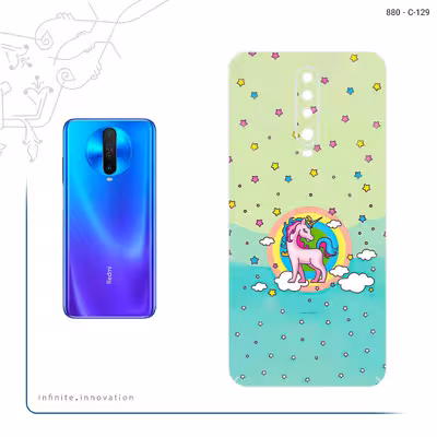 برچسب پوششی ماهوت مدل Rainbow unicorn adventure مناسب برای گوشی موبایل شیائومی Redmi K30