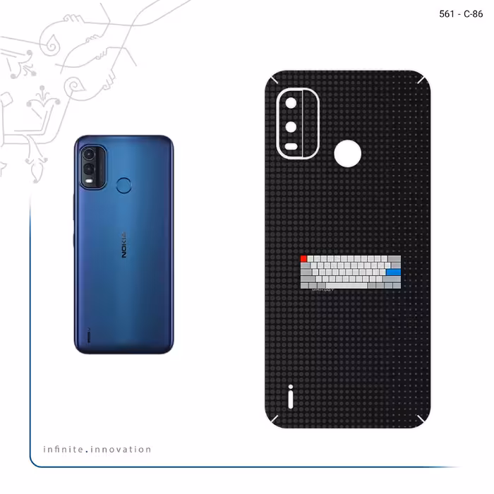 برچسب پوششی ماهوت مدل Minimal Keyboard Icon مناسب برای گوشی موبایل نوکیا G11 Plus