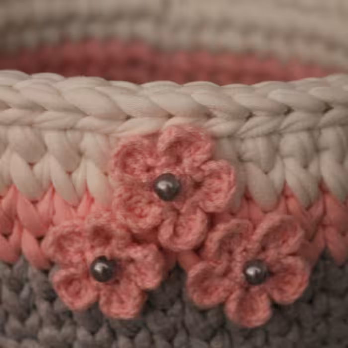 سبد قلاب بافی تریکو مدل bb23 مجموعه دو عددی