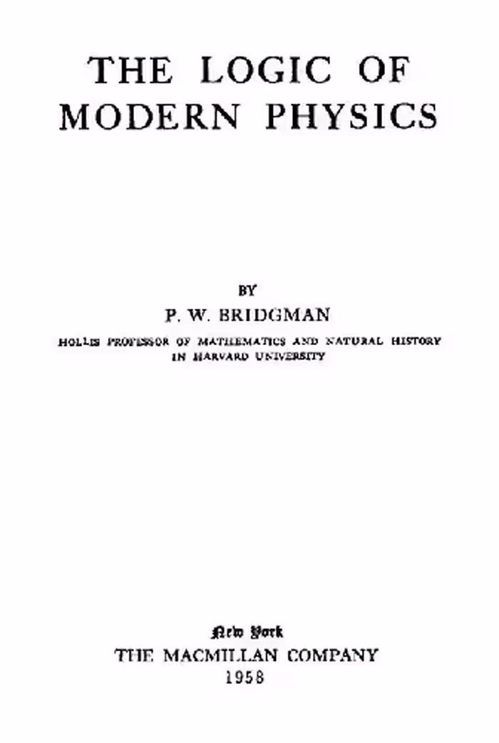 خرید و دانلود نسخه کامل کتاب The Logic of Modern Physics