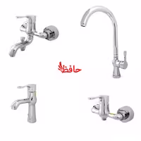 ست شیرآلات سمپو مدل آتان سفید طلایی