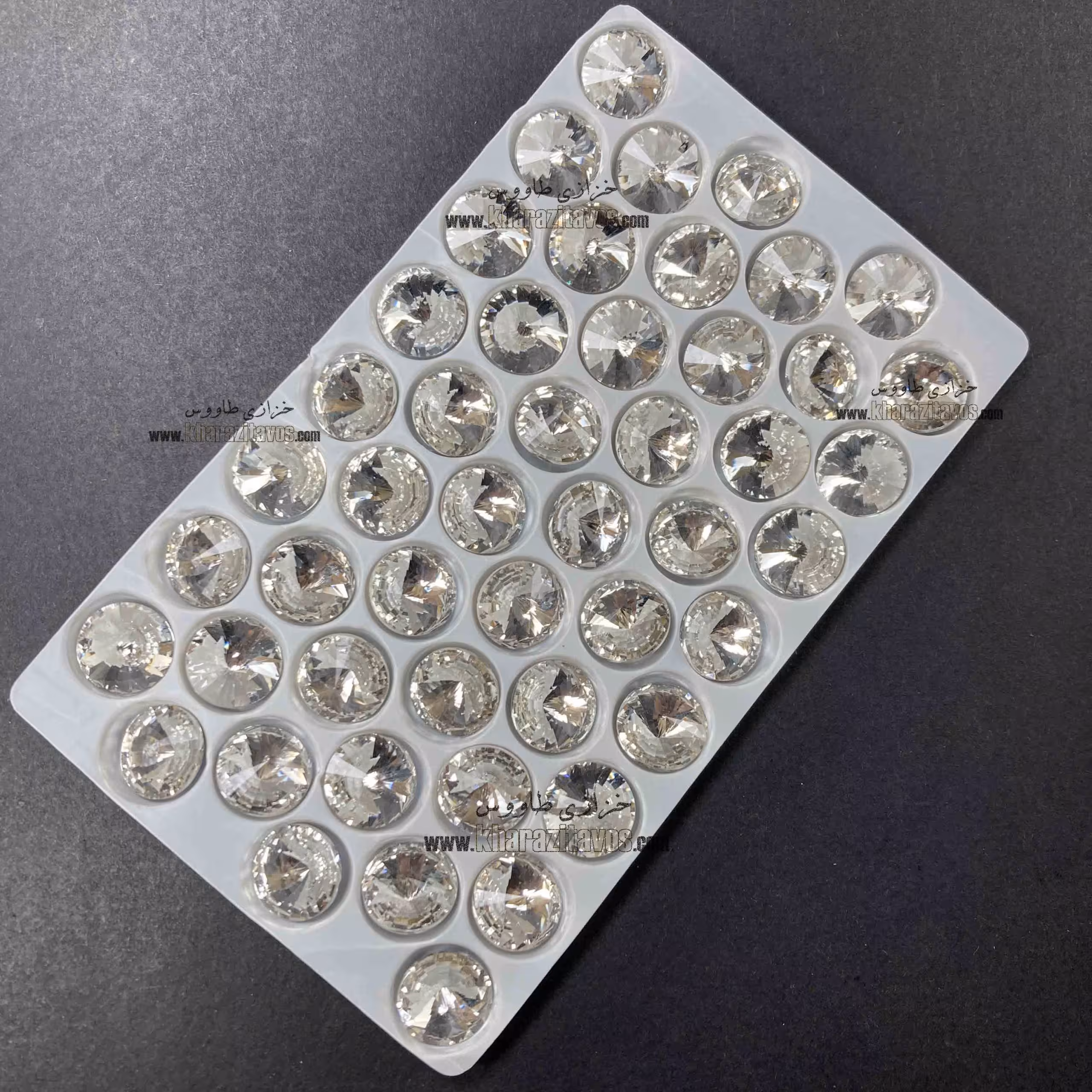 ریولی گرد سنگی سایز 12 ( سفید ) ورق 48 تایی