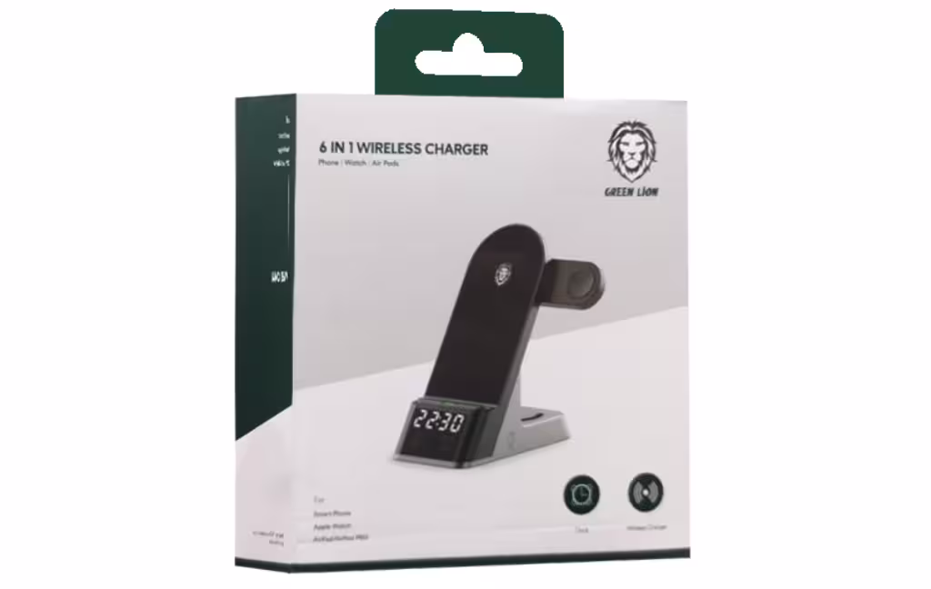 شارژر بی سیم گرین مدل GN6IN1WFCBK