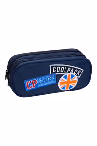 جامدادی دو زیپ Clever Badges Blue 65053 کول پک coolpack