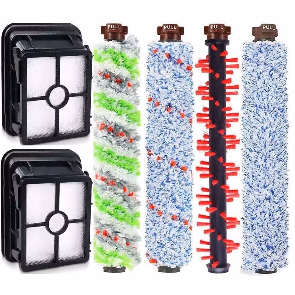 پک براش رول و فیلتر مناسب بیسل مدل Replacement Parts for Bissell CrossWave 1785 2306 2551 Series Wet Dry Vacuum Cleaner, 1785A 2306A Replacements 1 Set Pet & Multi Surface & Wood Floor & Area Rug Brush Rolls and 2 Pack 1866 Filters (ارسال 10 الی 15 روز کاری)