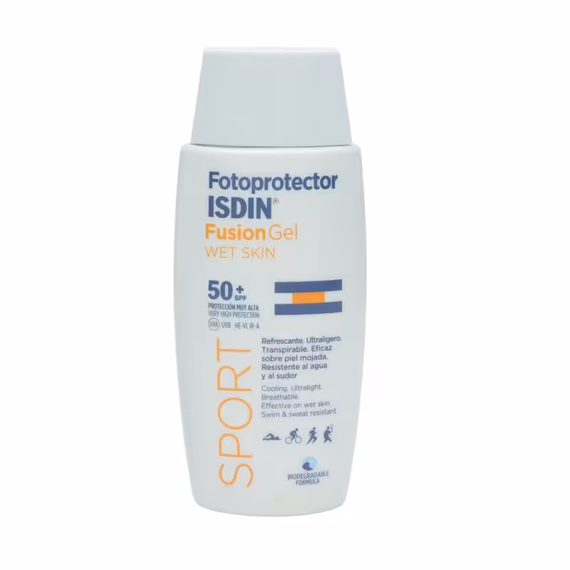 ژل ضد آفتاب ایزدین مدل Fusion gel sport spf 50 حجم 100 میلی لیتر