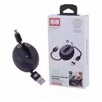 کابل سه سر فست شارژ 2.4 آمپر ارلدام EC-IMC016 طول 1 متر