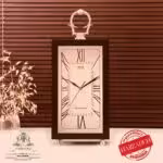 ثانیه سازان ژینوس  ساعت رومیزی  مستطیل قهوه ای 32 5088