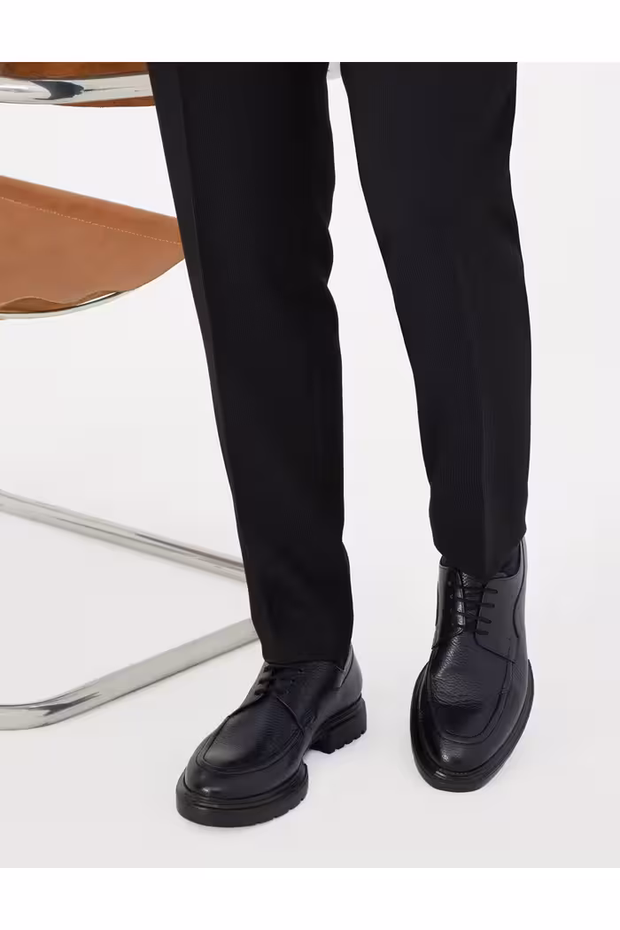 کفش های کژوال آبی مردانه 100 ٪ چرمی روزمره Pierre Cardin