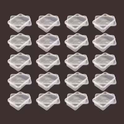 ظرف نگهدارنده پولاد پویش مدل فریزری و مایکروویوی کد 400cc بسته 20 عددی