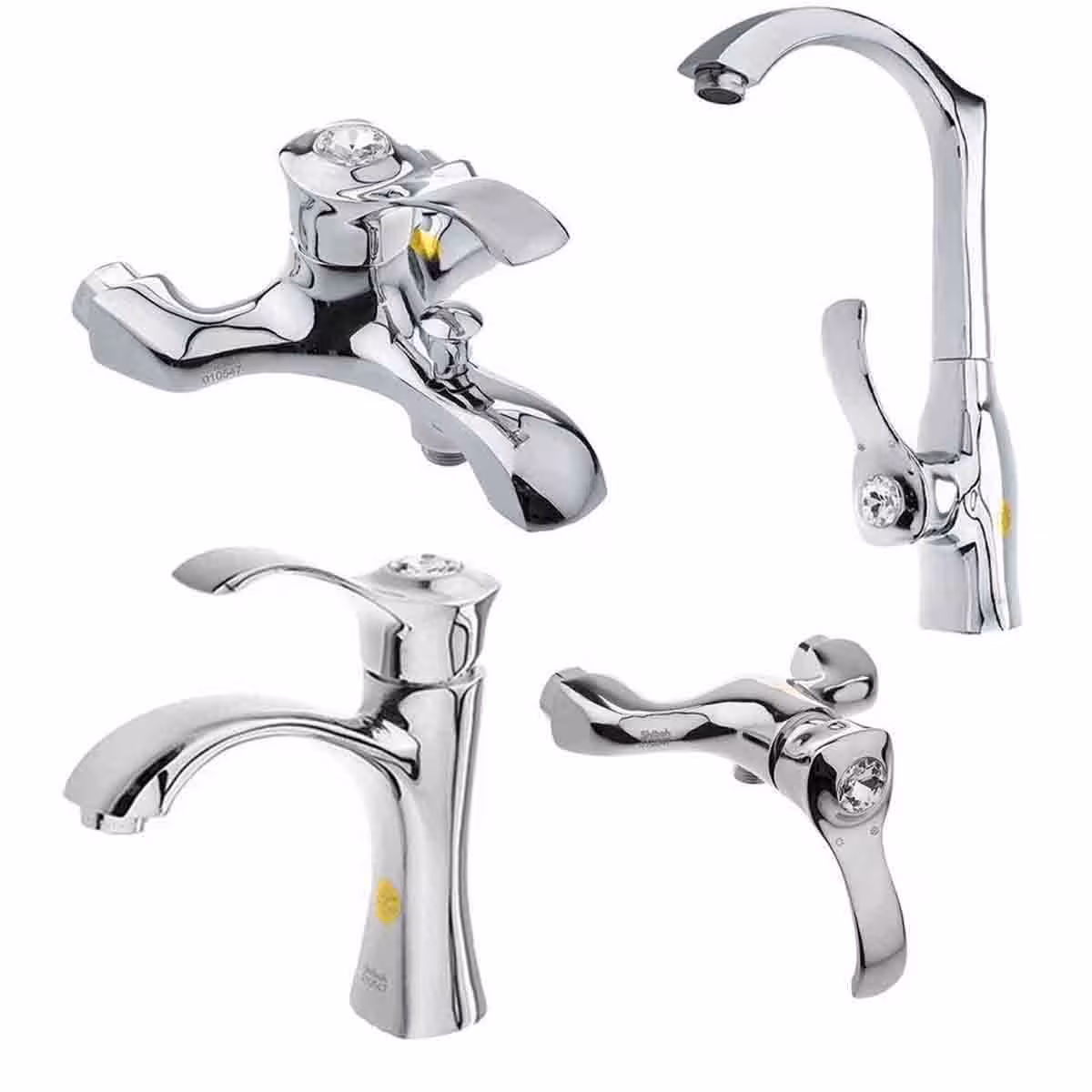 ست شیرالات شیبه مدل تابان کروم (ارسال رایگان)