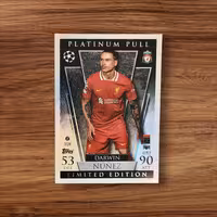 اسباب بازی شانسی مدل کارت فوتبالی داروین نونیز پلاتینیوم