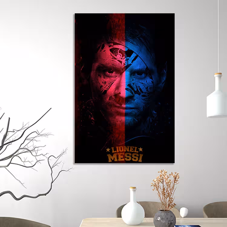 تابلو شاسی مدل مسی کد 61 | دنیای قاب