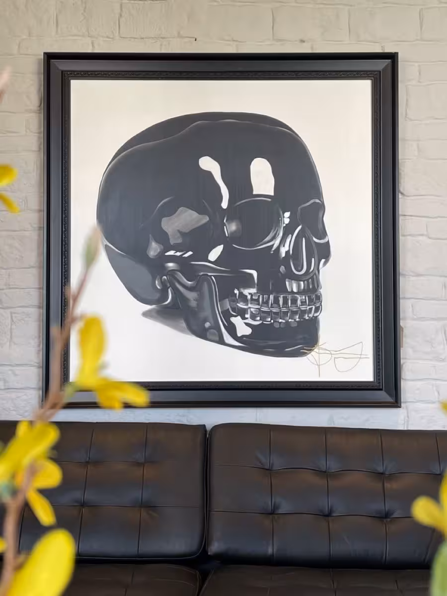 تابلو رنگ روغن مدل اسکلت کد کالا 310