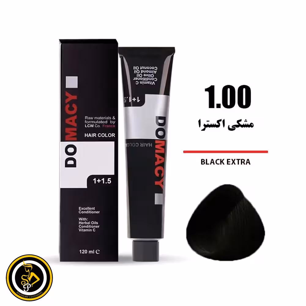رنگ مو مشکی اکسترا دوماسی شماره 1.00
