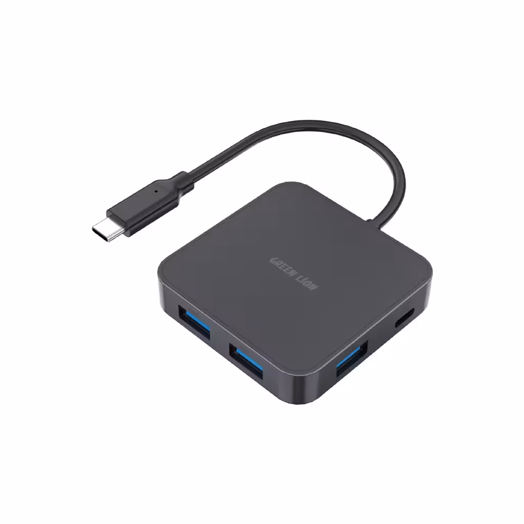 هاب 7 پورت تایپ سی گرین لاین 100 وات Green Lion GHB-7 7 in 1 USB-C HUB