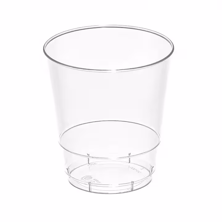 لیوان یکبار مصرف الماس شفاف طب پلاستیک (500 عدد)