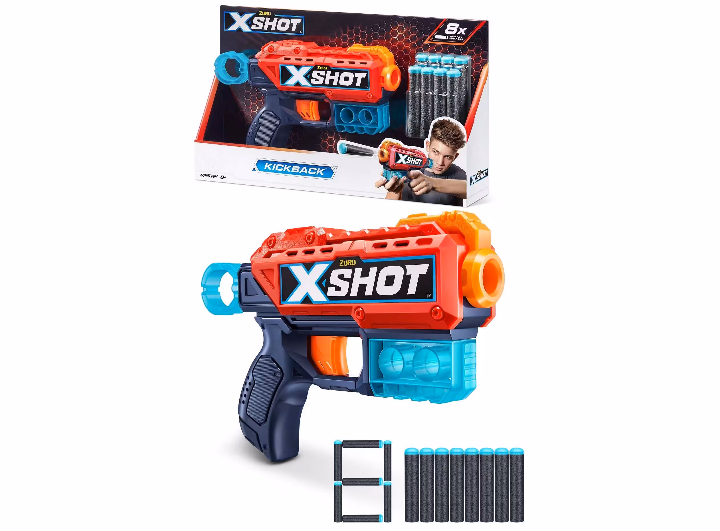 تفنگ ایکس شات X-Shot Kick Back RED