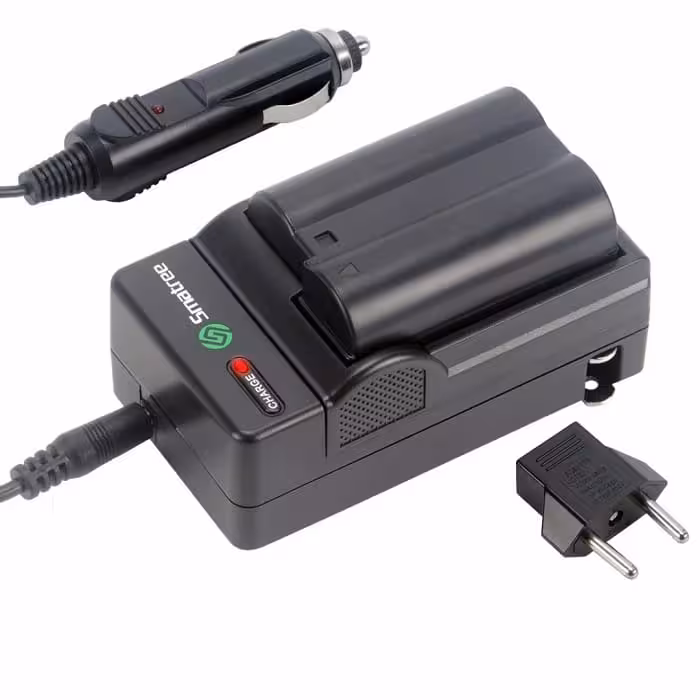 کیت شارژر فندکی و دو باتری دوربین نیکون اسماتری مدل EN-EL15 AC