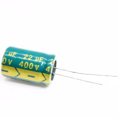 خازن الکترولیتی 400 ولت 22 میکرو برند JWCO