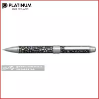 قلم سه کاره مدل مرمری صدف کاری طبیعی   platinum mwba-8000 multi function pen