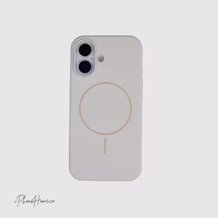 قاب سیلیکونی Case مگ سیف شیری مناسب iPhone 16 (7128)