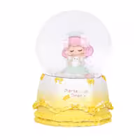 گوی برفی چراغدار کوچک طرح دختر گربه به دست