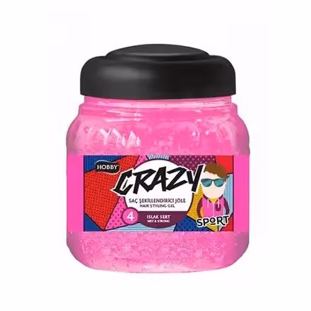 ژل موي نگهدارنده قوي sport سري Crazy شماره 4 هوبي 150 ميل