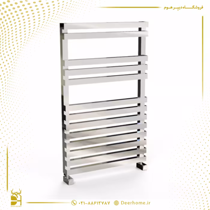 حوله خشک کن استیل فلت کروم 100 سانت
