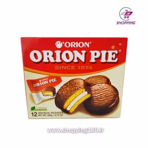 کیک اوریون کرم دار با روکش شکلات 12 عددی