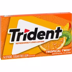 آدامس طعم پرتقال وکیوی تریدنت