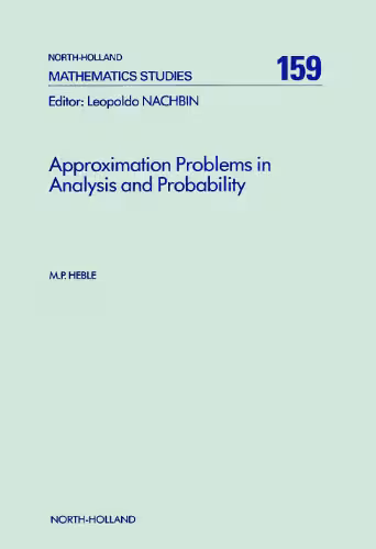 خرید و دانلود نسخه کامل کتاب Approximation Problems in Analysis and Probability