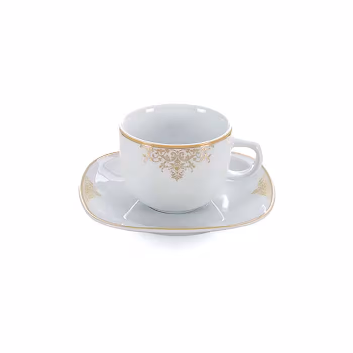 سرویس چای خوری چینی زرین ایران مدل مونت کارلو طلایی