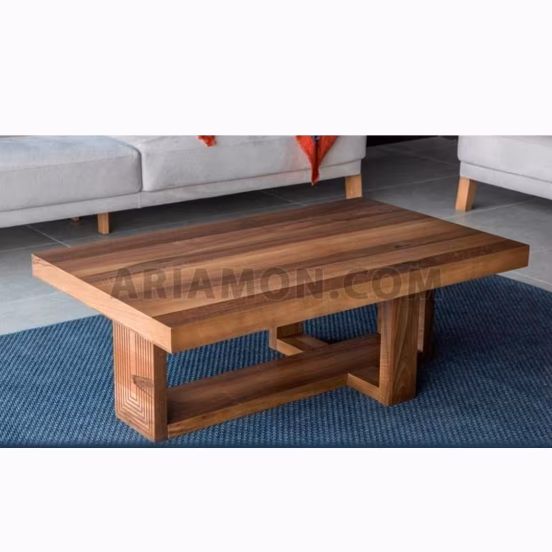 میز  جلو مبلی تمام چوب   کد J7