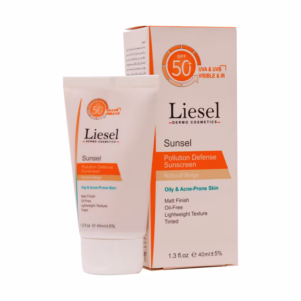 کرم ضد آفتاب SPF50 رنگی مناسب پوست چرب لایسل حجم 40 میلی لیتر