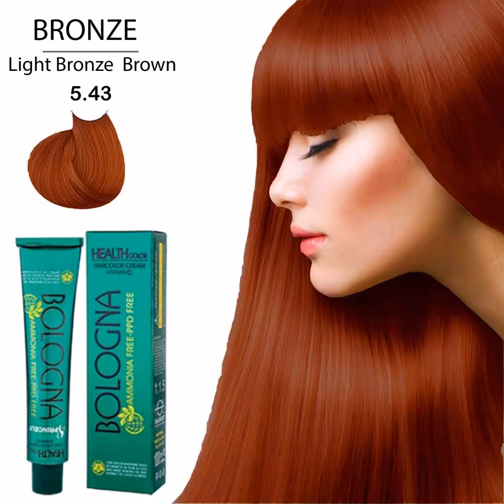 رنگ مو بدون آمونیاک بلونیا 100میل Light Bronze Brown 543