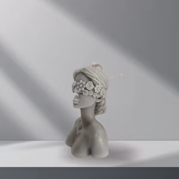 شمع دکوری ناتالی بزرگ سبز