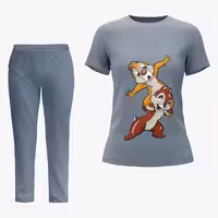قیمت و خرید ست تی شرت شلوار زنانه Squirrel Gray - ریوروبه