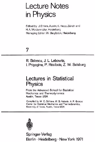 خرید و دانلود نسخه کامل کتاب Lectures in Statistical Physics