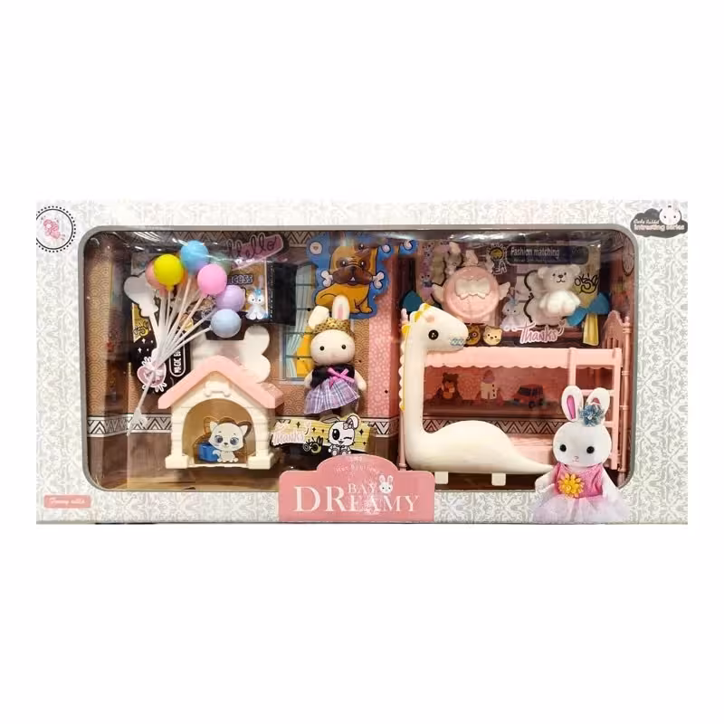 اسباب بازی مدل خانه خرگوش همراه با تخت طرح Dreamy کد 286-78