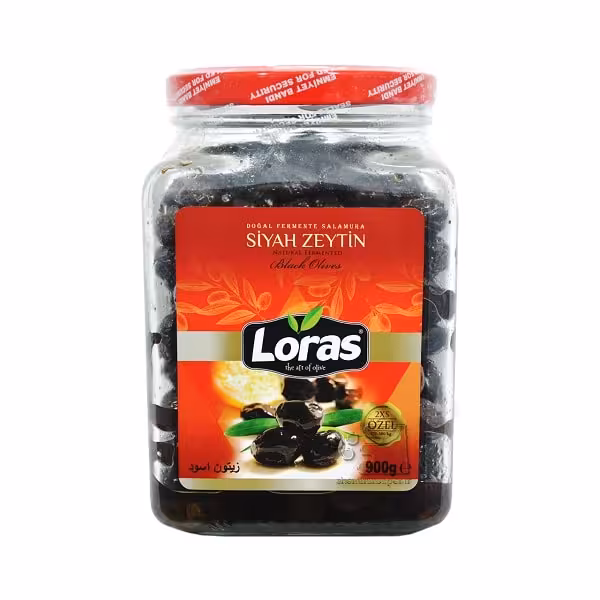 زیتون سیاه چروک لوراس 950 گرم Loras