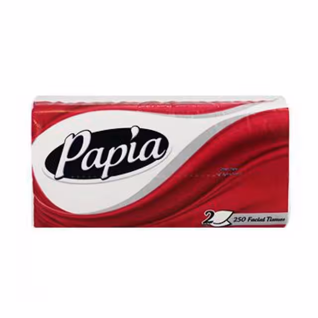 دستمال کاغذی پاپیا 250 برگ 2 لایه
