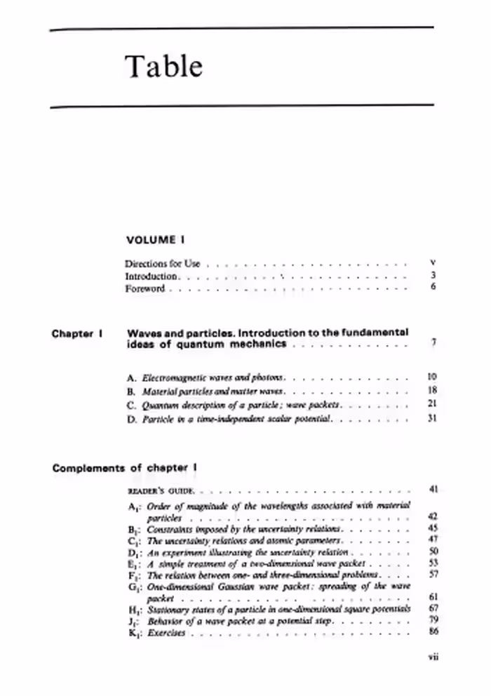 خرید و دانلود نسخه کامل کتاب The table of contents for Quantum Mechanics by C.Cohen-Tannoudji,B.Diu,F.Laloe