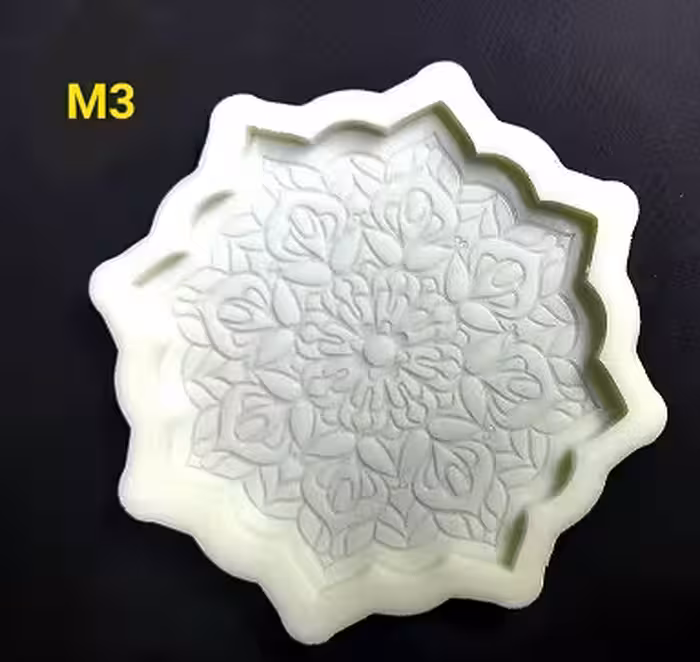 قالب سیلیکونی رزین طرح ماندلا کد  m3