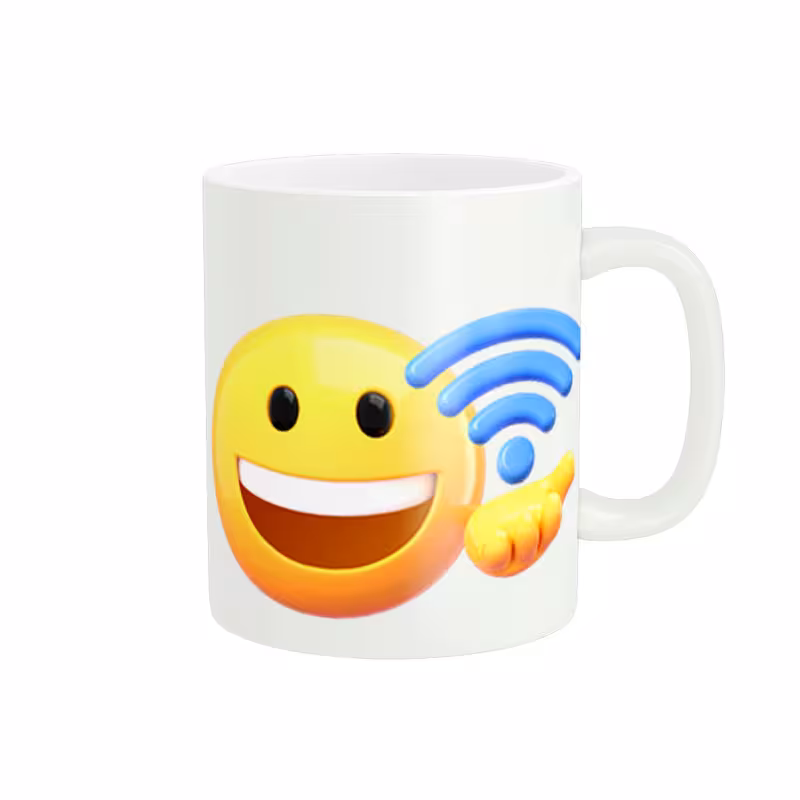 خرید ماگ-لیوان   استیکر وای فای و اینترنت  ایموجی کد 1870