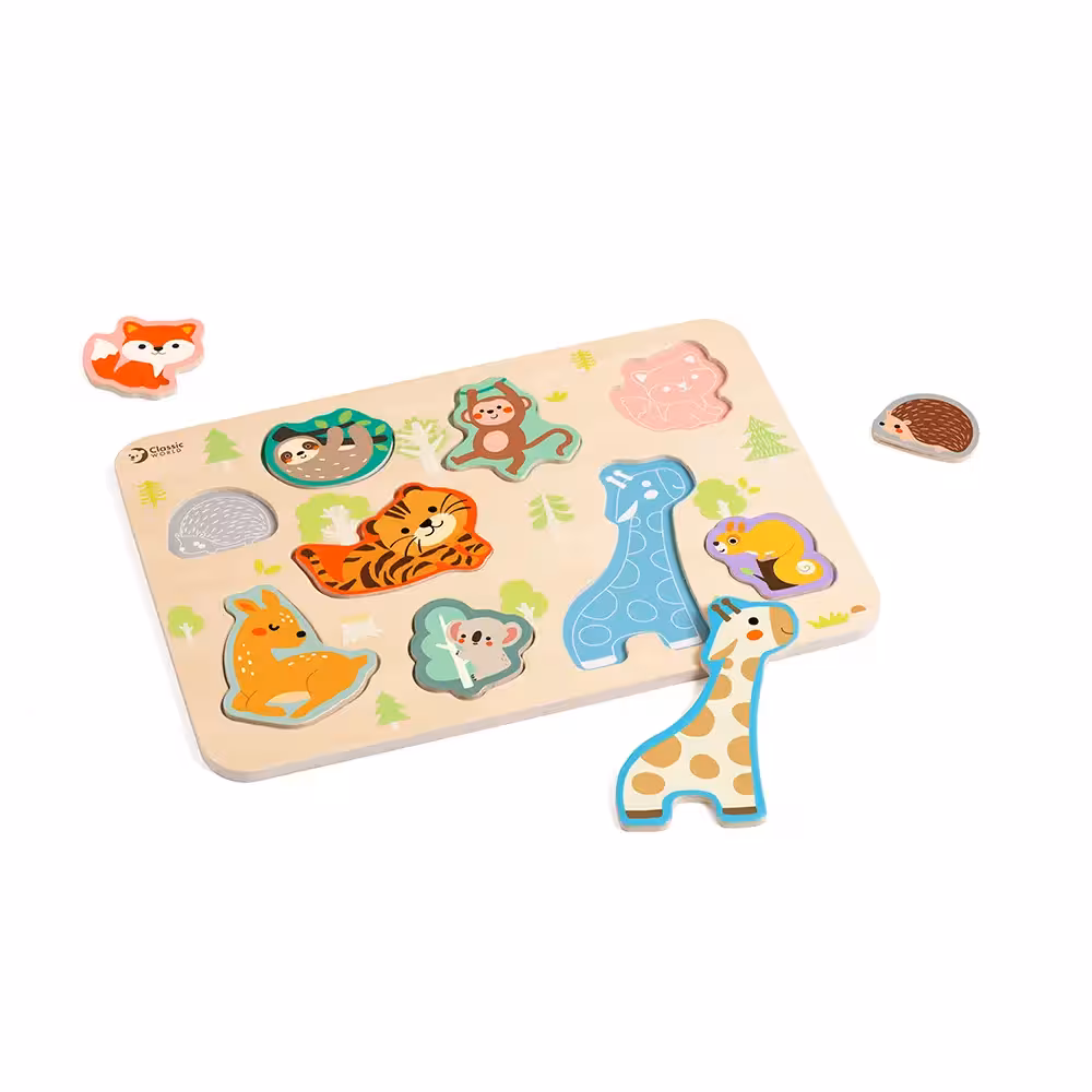 پازل چوبی حیوانات کلاسیک ورد Classic World